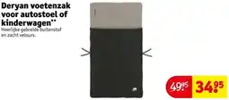 Kruidvat Deryan voetenzak voor autostoel of kinderwagen aanbieding