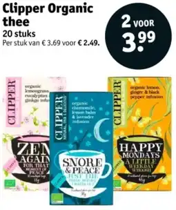 Kruidvat Clipper Organic thee aanbieding