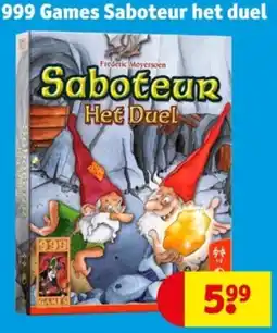 Kruidvat 999 Games Saboteur het duel aanbieding