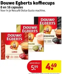 Kruidvat Douwe Egberts koffiecups aanbieding