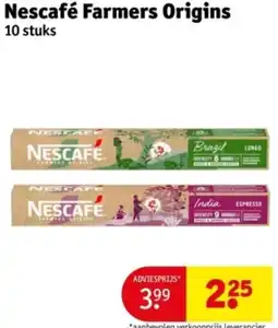 Kruidvat Nescafé Farmers Origins aanbieding