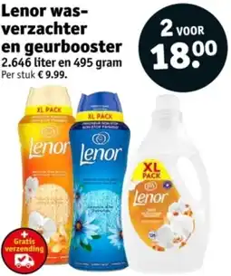 Kruidvat Lenor wasverzachter en geurbooster aanbieding