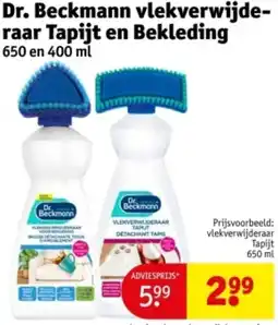 Kruidvat Dr. Beckmann vlekverwijderaar Tapijt en Bekleding aanbieding