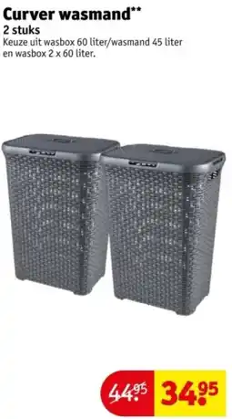Kruidvat Curver wasmand aanbieding