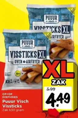 Vomar Voordeelmarkt DIEPVRIES Puuur Visch Vissticks aanbieding
