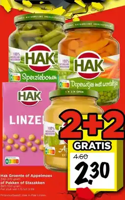 Vomar Voordeelmarkt Hak Groente of Appelmoes, of Pakken of Stazakken aanbieding