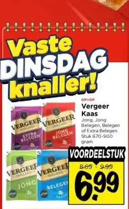 Vomar Voordeelmarkt Vergeer Kaas aanbieding