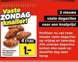 Vomar Voordeelmarkt Versgebakken Roomboter Croissants aanbieding