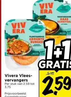 Vomar Voordeelmarkt Vivera Vlees- vervangers aanbieding