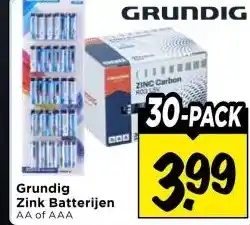 Vomar Voordeelmarkt Grundig Zink Batterijen aanbieding