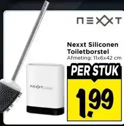 Vomar Voordeelmarkt Nexxt Siliconen Toiletborstel aanbieding