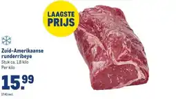 Makro Zuid-Amerikaanse runderribeye aanbieding
