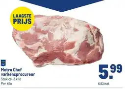 Makro Metro Chef varkensprocureur aanbieding