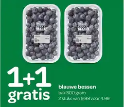 Spar blauwe bessen bak 300 gram aanbieding