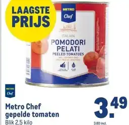 Makro Metro Chef gepelde tomaten aanbieding