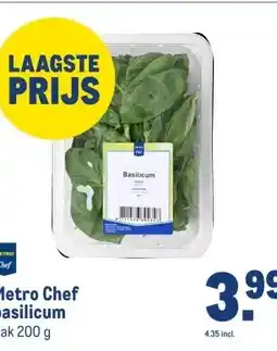 Makro Metro Chef basilicum aanbieding