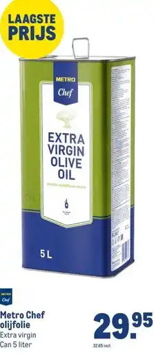 Makro Metro Chef olijfolie aanbieding