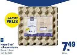 Makro Metro Chef scharreleieren aanbieding