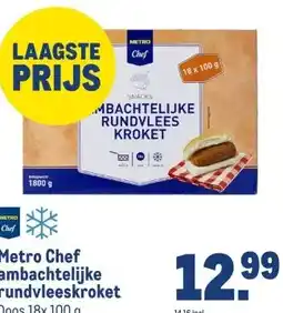 Makro Metro Chef ambachtelijke rundvleeskroket aanbieding