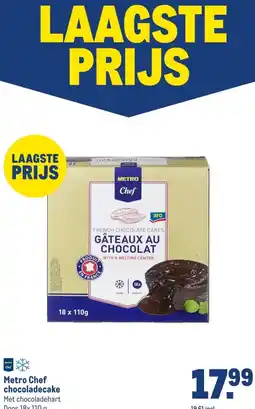 Makro Metro Chef chocoladecake aanbieding