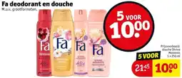 Kruidvat Fa deodorant en douche aanbieding