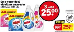 Kruidvat Omo wasmiddel vloeibaar en poeder aanbieding