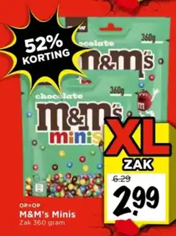 Vomar Voordeelmarkt M&M's Minis aanbieding