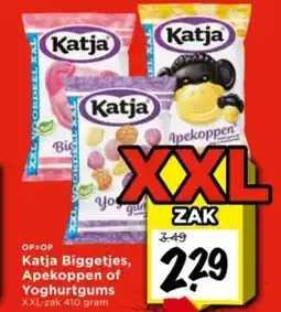 Vomar Voordeelmarkt Katja Biggetjes, Apekoppen of Yoghurtgums aanbieding
