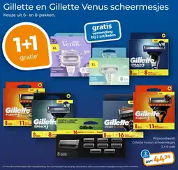 Trekpleister Gillette en Gillette Venus scheermesjes aanbieding