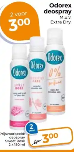 Trekpleister Odorex deospray aanbieding