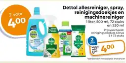 Trekpleister Dettol allesreiniger, spray, reinigingsdoekjes en machinereiniger aanbieding