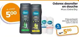 Trekpleister Odorex deoroller en douche aanbieding