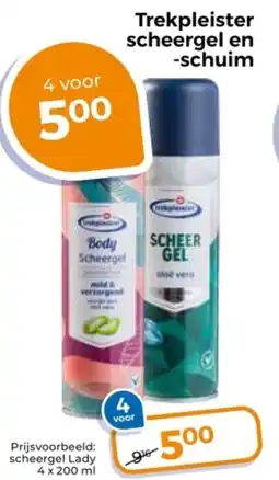 Trekpleister Trekpleister scheergel en schuim aanbieding