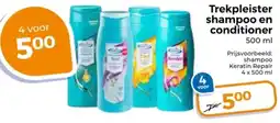 Trekpleister Trekpleister shampoo en conditioner aanbieding
