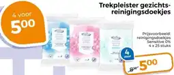 Trekpleister Trekpleister gezichts reinigingsdoekjes aanbieding