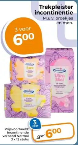 Trekpleister Trekpleister incontinentie aanbieding