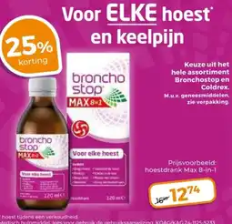 Trekpleister Keuze uit het hele assortiment Bronchostop en Coldrex aanbieding
