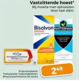 Trekpleister Vastzittende hoest aanbieding