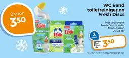Trekpleister WC Eend toiletreiniger en Fresh Discs aanbieding