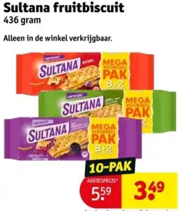 Kruidvat Sultana fruitbiscuit aanbieding