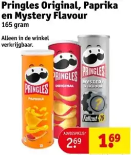 Kruidvat Pringles Original, Paprika en Mystery Flavour aanbieding