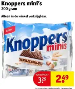 Kruidvat Knoppers mini's aanbieding