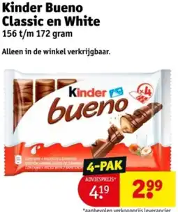 Kruidvat Kinder Bueno Classic en White aanbieding