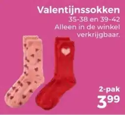 Trekpleister Valentijnssokken aanbieding