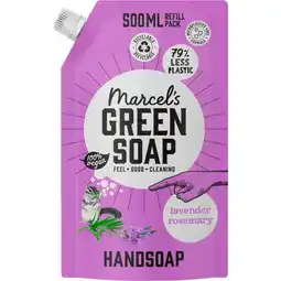 Etos Marcel's Green Soap Lavendel & Rozemarijn Handzeep Navulling 500 ML aanbieding