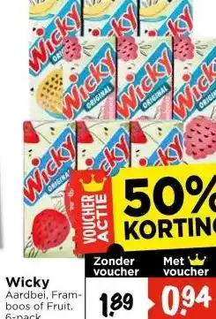 Vomar Voordeelmarkt Wicky aanbieding
