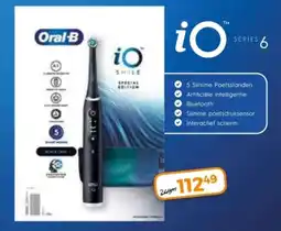Trekpleister Oral-B elektrische Tandenborstel iO6 Smile Edition Black aanbieding