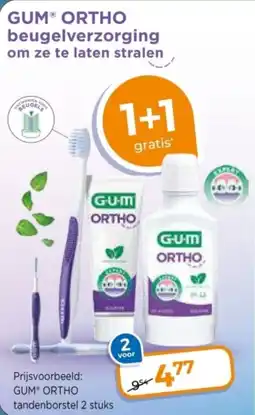 Trekpleister GUM ORTHO Beugelverzorging om ze te laten stralen aanbieding