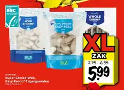 Vomar Voordeelmarkt Super Choice Wok, Easy Peel of Tijgergarnalen aanbieding