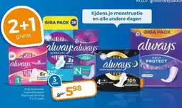 Trekpleister always maandverband Platinum Normal aanbieding